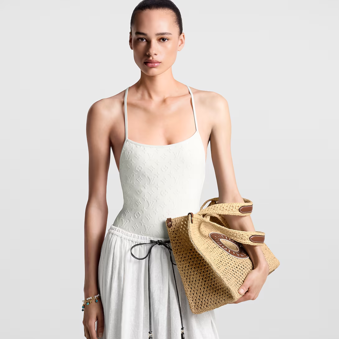 LOUIS VUITTON BY THE POOL RAFFIA ONTHEGO MM M24723