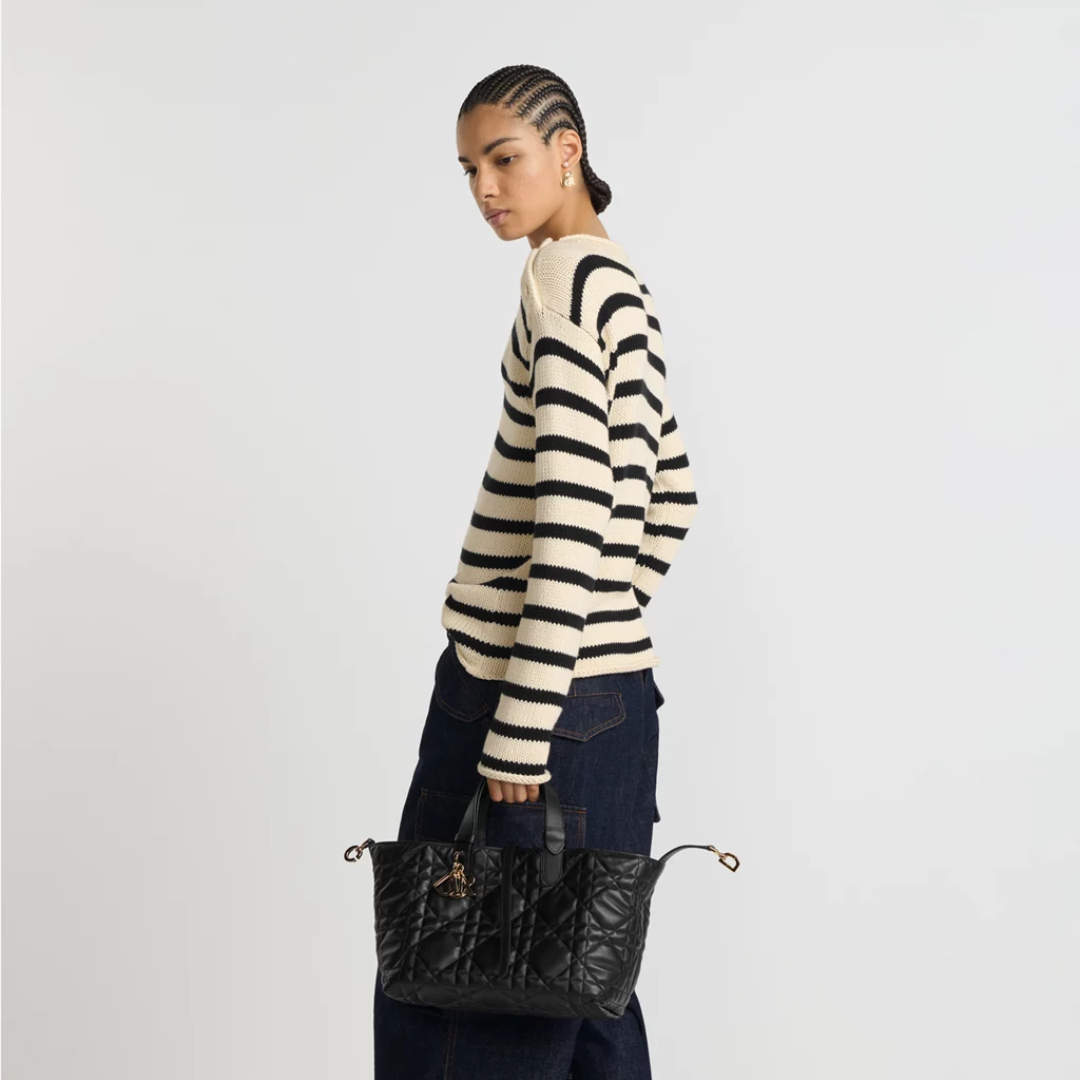 DIOR TOUJOURS VERTIKALE TOTE-TASCHE MITTEL