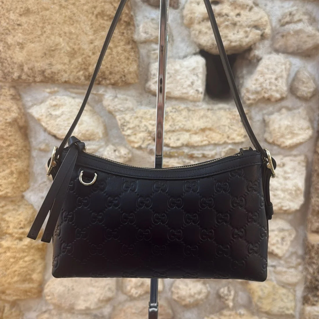 MITTELGROSSE GG EMBLEM SCHULTERTASCHE GUCCI