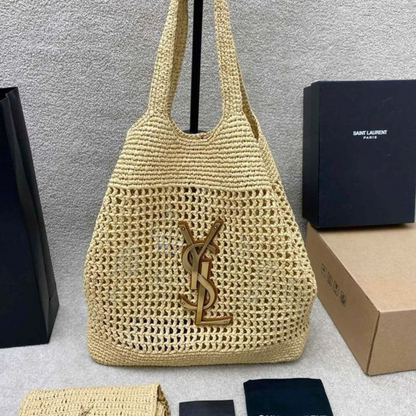 ICARE-TASCHE AUS RAFFIA