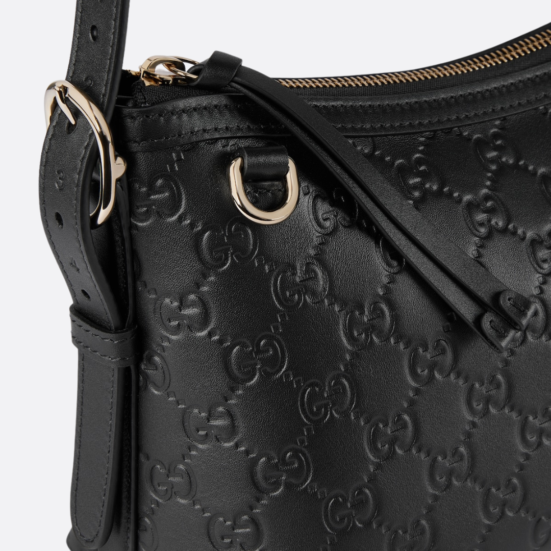 MITTELGROSSE GG EMBLEM SCHULTERTASCHE GUCCI