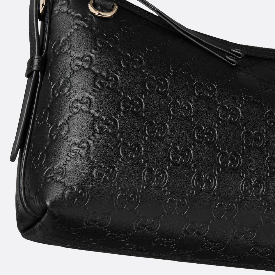 MITTELGROSSE GG EMBLEM SCHULTERTASCHE GUCCI