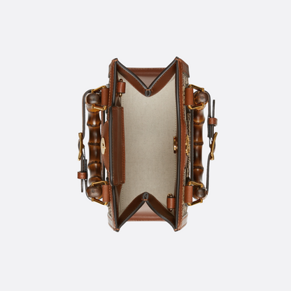 GUCCI DIANA KLEINE TOTE-TASCHE MIT KRISTALLEN