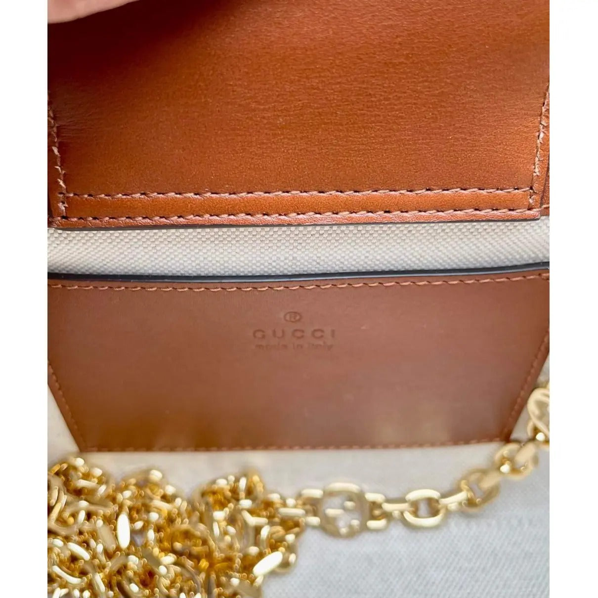 GUCCI DIANA KLEINE TOTE-TASCHE MIT KRISTALLEN