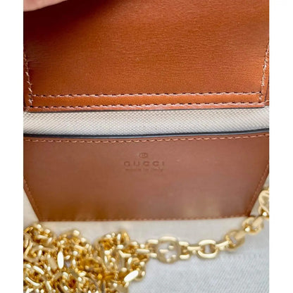 GUCCI DIANA KLEINE TOTE-TASCHE MIT KRISTALLEN