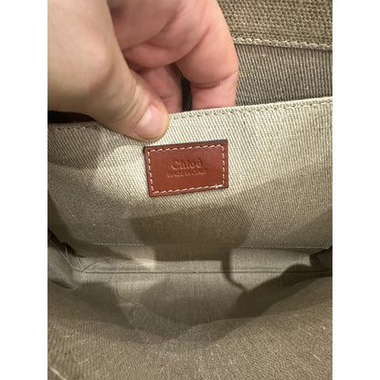 GROßE WOODY-TASCHE AUS LEINEN VON CHLOÉ