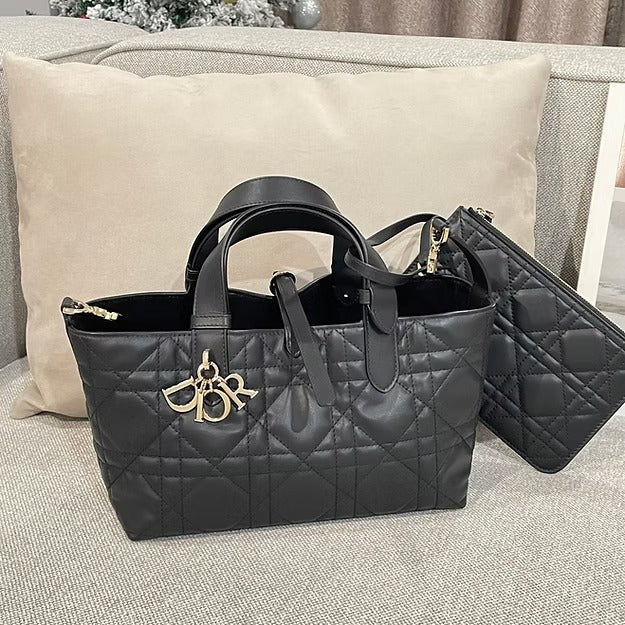 DIOR TOUJOURS VERTIKALE TOTE-TASCHE MITTEL